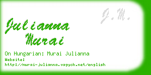 julianna murai business card